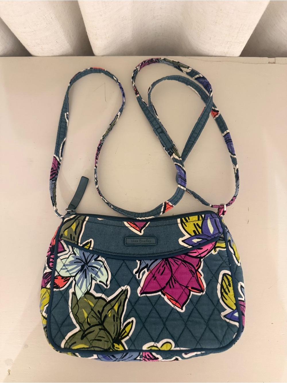 Vera Bradley Falling Flowers Little Crossbody Bag